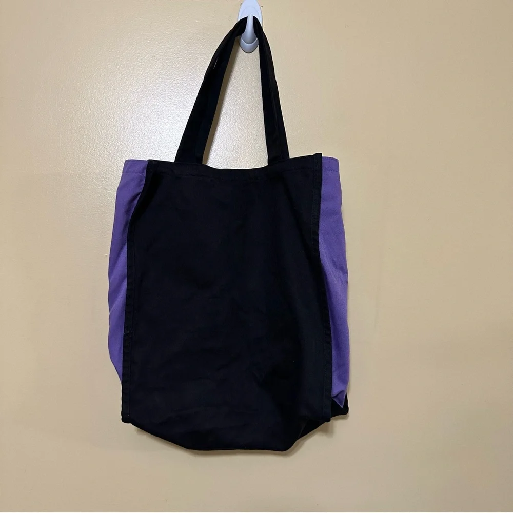 World Of Disney NYC Happy Halloween Cloth Tote Bag Trick-or-treat Black/purple - Picture 3 of 5